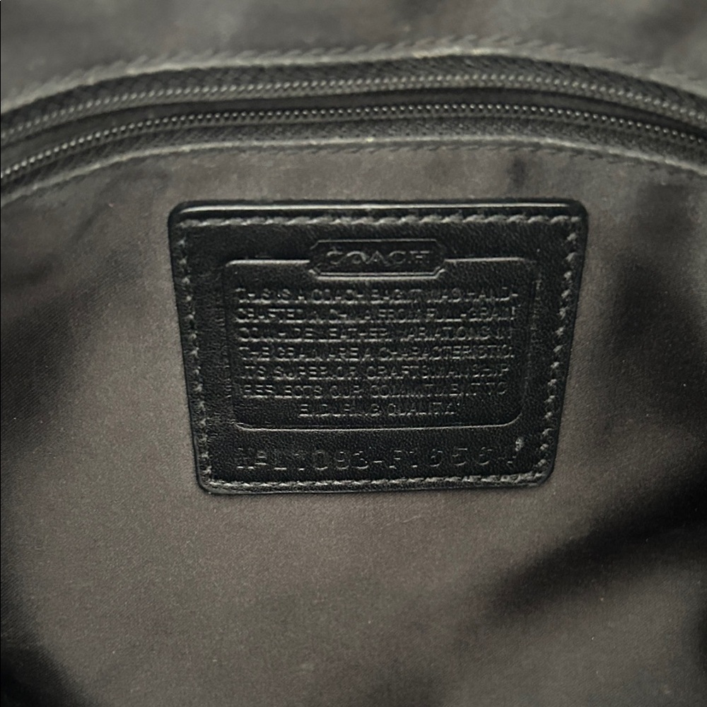 Coach Black Patent Tote with Signature C - Picture 6 of 10